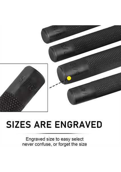 9 Adet Çelik Yuvarlak Pimler Punch Ayarlayıcı Punch Avcılık Sökücü Araçları (Yurt Dışından) fırsatları