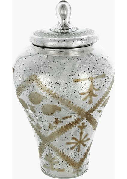 Kapaklı Vazo 24X24X30.5CM