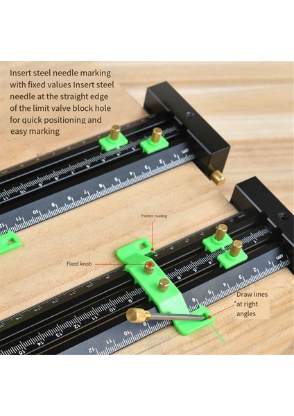 14 Inçlik Işaretleme T Tipi Delik Işaretleme Işareti/t Tipi Çift Çizgili Cetvel (Yurt Dışından) fırsatları