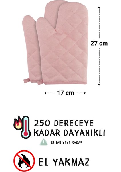 Simple 3'lü Set Ayar Askılı Cepli Mutfak Önlüğü Seti (2 Eldiven) Şef Garson Kafe Aşçı Barista