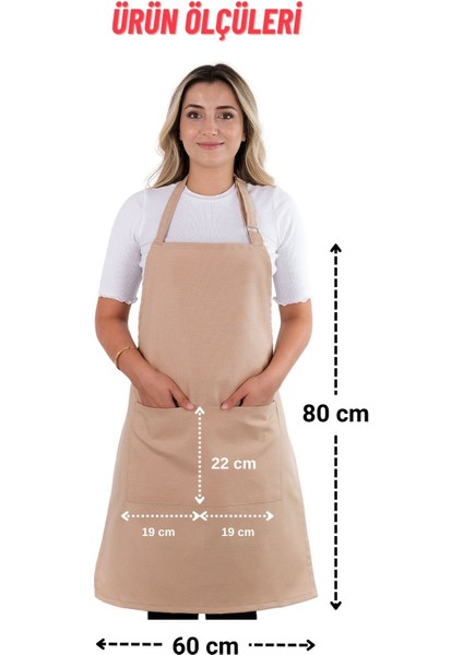 Simple 3'lü Set Ayar Askılı Cepli Mutfak Önlüğü Seti (2 Eldiven) Şef Garson Kafe Aşçı Barista fırsatları