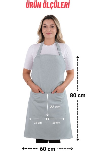 Simple 3'lü Set Ayar Askılı Cepli Mutfak Önlüğü Seti (2 Eldiven) Şef Garson Kafe Aşçı Barista fırsatları