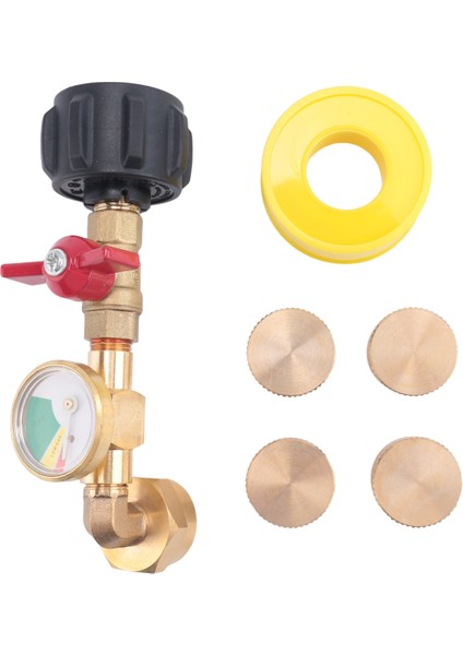 Qcc1 Propan Dolum Dirsek Adaptörü, 90° Açık-Kapalı Kontrol Vanası Ile (Yurt Dışından)