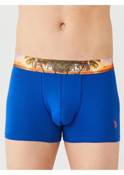 Erkek Saks - Antrasit Melanj - Turuncu 3'lü Boxer 80434