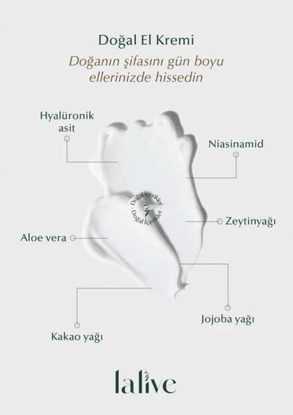 Doğal El Kremi Shea ve Kakao Yağı Özlü B Vitamini ile Yoğun Nemlendirme 50 ml modelleri