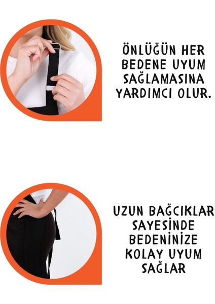 Star Ayar Askılı 5li Mutfak Önlüğü Seti (Ayar Askılı Havlulu Önlük, Şapka, Eldiven, Tutacak) modelleri