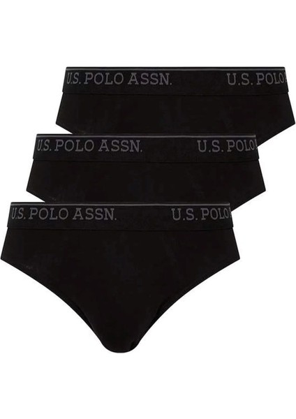 Erkek Siyah 3'lü Slip Külot