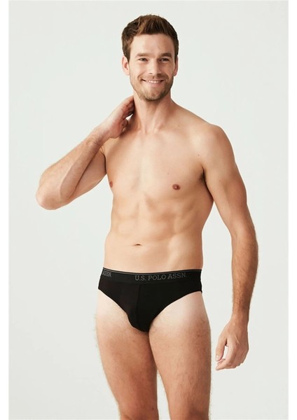 Erkek Siyah 3'lü Slip Külot