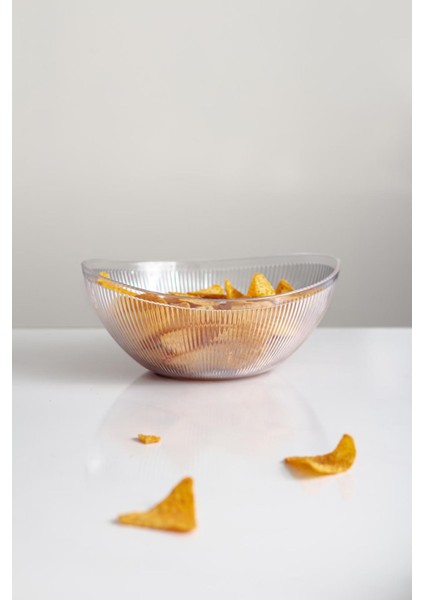 Akrilik Barok Şeffaf Orta Boy Oval Meyve & Salata Kasesi & Karıştırma Kabı / 1,6 Lt (Cam Değildir) fırsatları