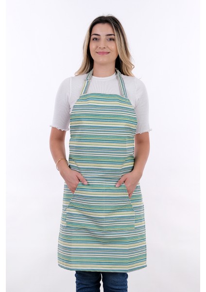 Motif Ayarlanabilir Askılı Şef Önlüğü Chef Mutfak Önlüğü