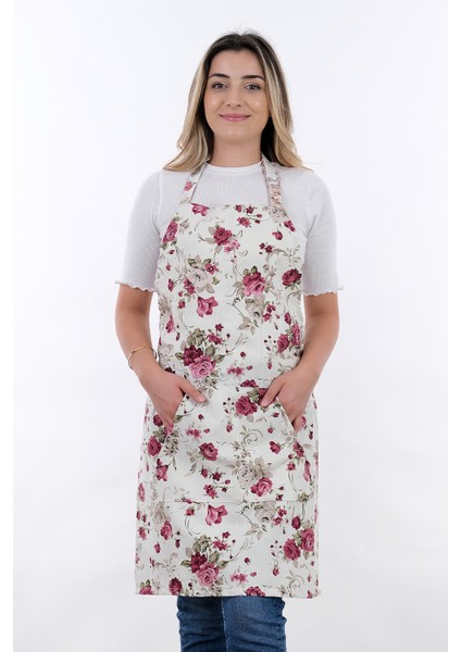Motif Ayarlanabilir Askılı Şef Önlüğü Chef Mutfak Önlüğü