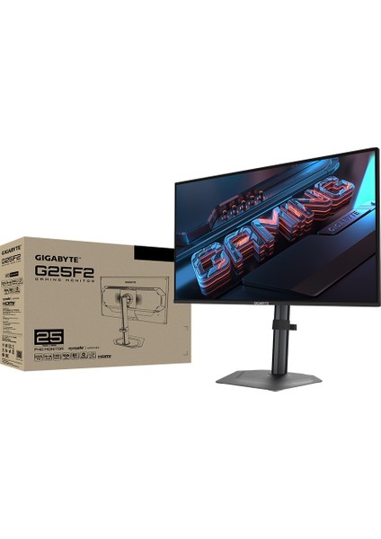 Gıgabyte 24.5" G25F2 200Hz 1ms Ss IPS Full Hd Freesync Hdr Pivot Flat Gaming Monitör