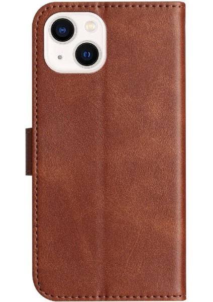 iPhone 14 Plus Tam Korumalı Telefon Pu Deri Cüzdan Standlı Kılıf (Yurt Dışından)