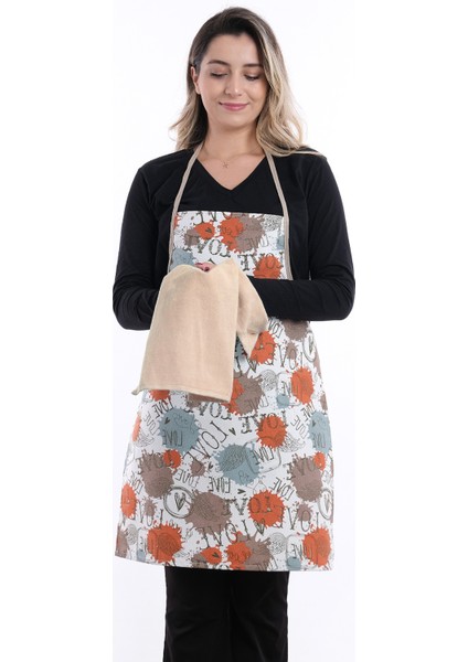 Damla Sıvı Geçirmez Mutfak Önlüğü Havlulu Mutfak Önlüğü modelleri