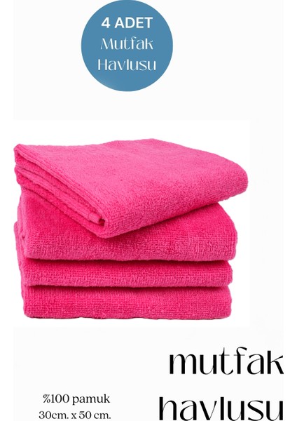 4 Adet Mutfak Havlusu El Yüz Havlusu