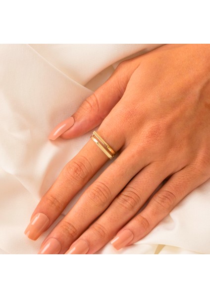 Gümüş Yüzük - Exxen Tarz Tasarım 925 Ayar Gümüş Yüzük