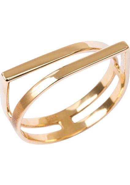 Gümüş Yüzük - Exxen Tarz Tasarım 925 Ayar Gümüş Yüzük