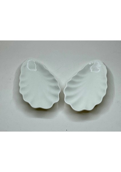 Kahve Yanı Porselen Lokumluk Şekerlik Büyük Istiridye Çerezlik 6’lı 14 cm 92358 fiyatları