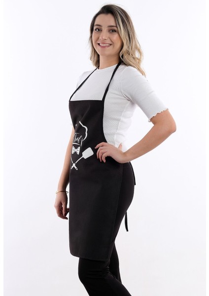 Beautiful Sıvı Geçirmez Su Geçirmez Mutfak Önlüğü - Siyah2 modelleri