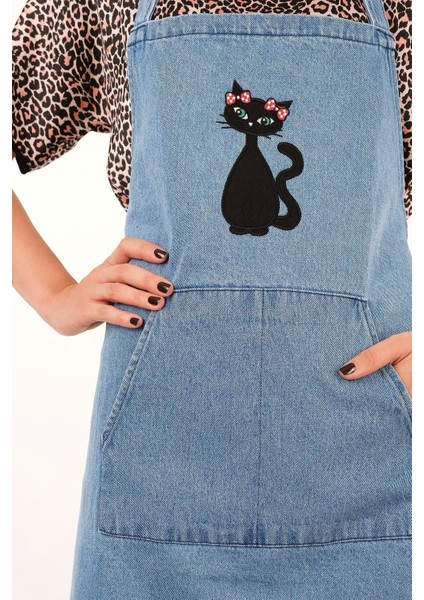 Kot Mutfak Önlüğü Cat Lady Rose Modeli indirimleri