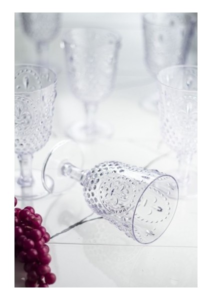 Akrilik Şeffaf Ayaklı Bardak modelleri