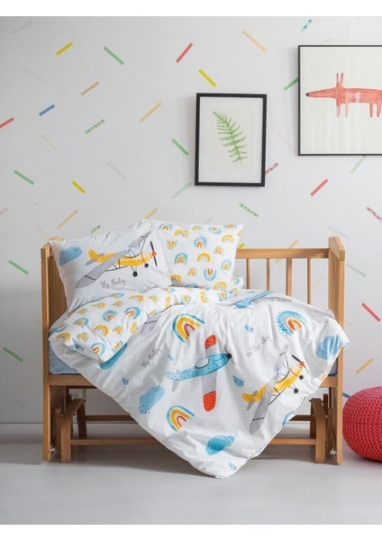 Cottonbox Bebek Nevresim Takımı Sky Mavi