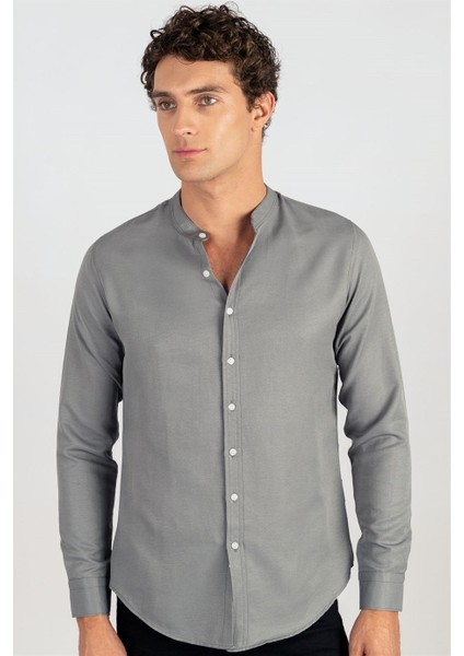 Slim Fit Dar Kesim Hakim Yaka Erkek Gömlek fiyatları