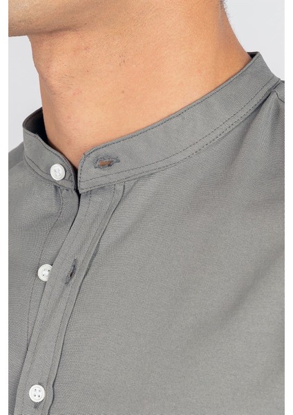 Slim Fit Dar Kesim Hakim Yaka Erkek Gömlek modelleri