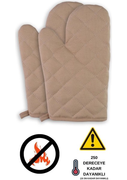 Yanmaz ve Isıya Dayanıklı Fırın Eldiveni (2 Eldiven)