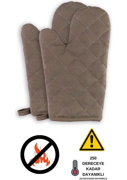 Yanmaz ve Isıya Dayanıklı Fırın Eldiveni (2 Eldiven)