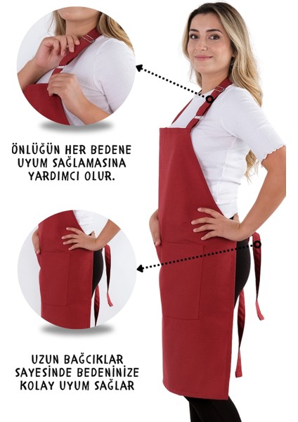 Simple Ayar Askılı Mutfak Önlüğü