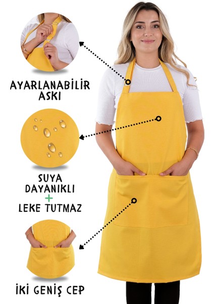 Simple Ayar Askılı Mutfak Önlüğü