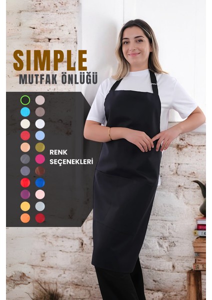 Simple Ayar Askılı Mutfak Önlüğü