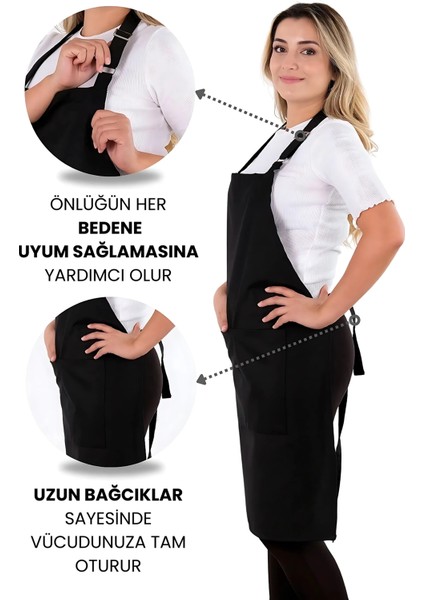 Simple Ayar Askılı Mutfak Önlüğü