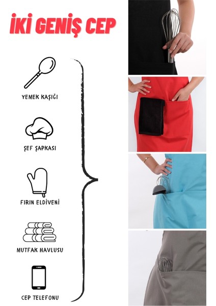 Simple Ayar Askılı Mutfak Önlüğü