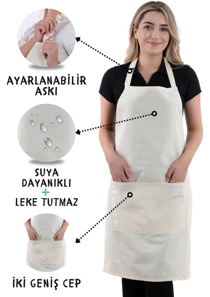 Simple Ayar Askılı Mutfak Önlüğü
