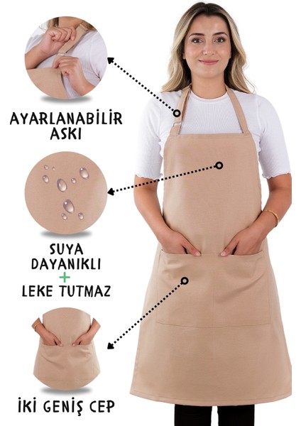 Simple Ayar Askılı Mutfak Önlüğü