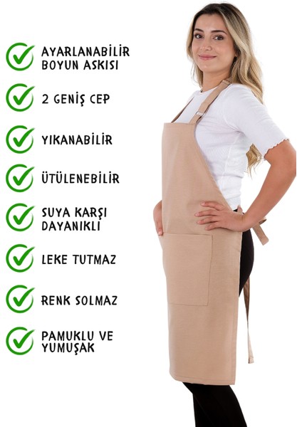 Simple Ayar Askılı Mutfak Önlüğü fırsatları