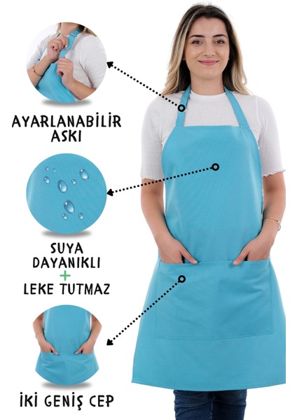 Simple Ayar Askılı Mutfak Önlüğü