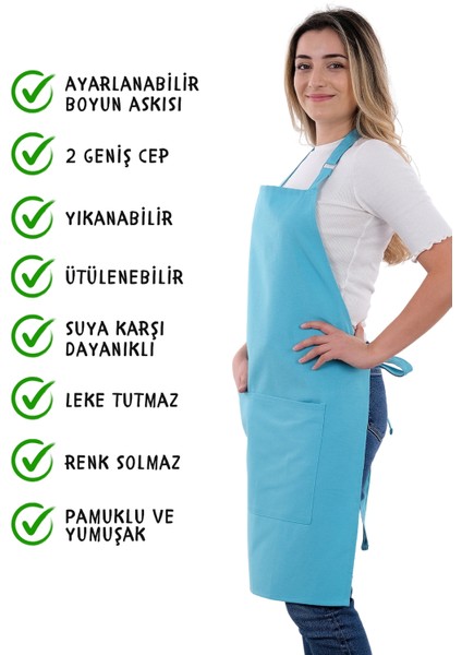 Simple Ayar Askılı Mutfak Önlüğü