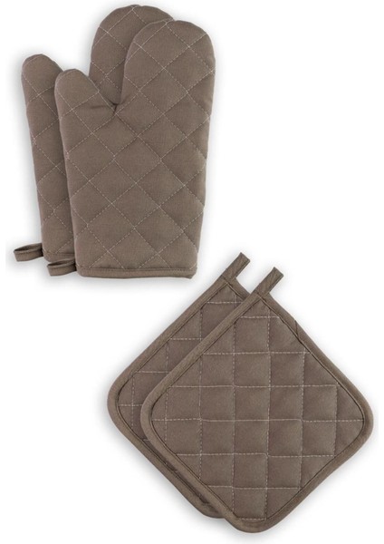 Yanmaz ve Isıya Dayanıklı Fırın Eldiveni ve Tutacak (2 Eldiven, 2 Tutacak) fiyatları