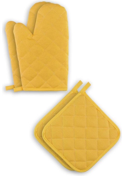 Yanmaz ve Isıya Dayanıklı Fırın Eldiveni ve Tutacak (2 Eldiven, 2 Tutacak) fiyatları