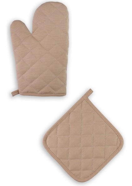 Yanmaz ve Isıya Dayanıklı Fırın Eldiveni ve Tutacak (2 Eldiven, 2 Tutacak) indirimleri