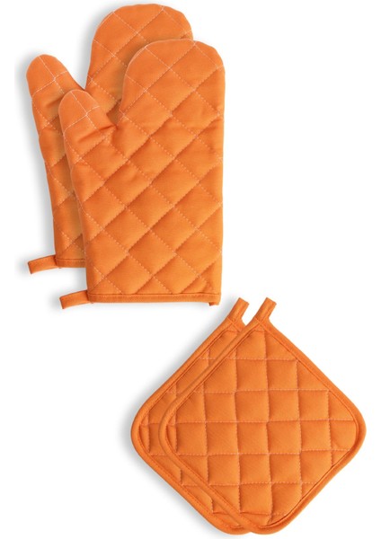 Yanmaz ve Isıya Dayanıklı Fırın Eldiveni ve Tutacak (2 Eldiven, 2 Tutacak) fiyatları