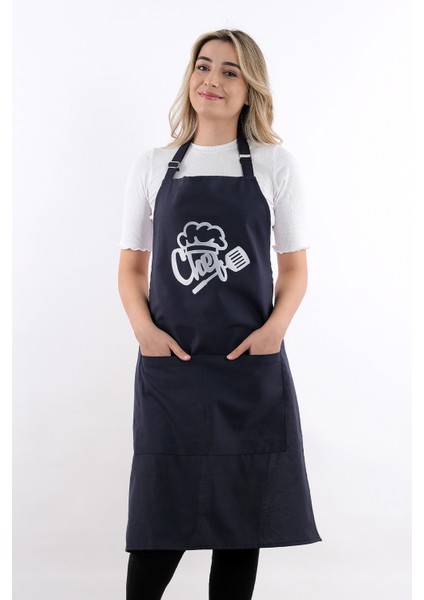 Unisex Master Chef Ayar Askılı Mutfak Önlüğü
