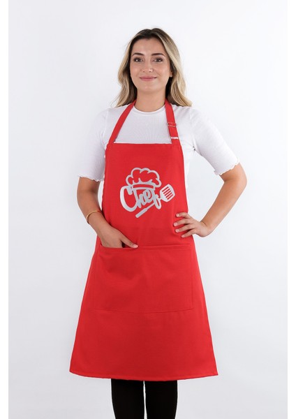 Unisex Master Chef Ayar Askılı Mutfak Önlüğü