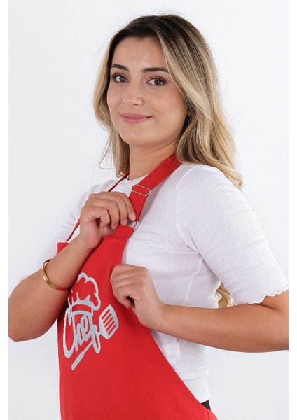 Unisex Master Chef Ayar Askılı Mutfak Önlüğü modelleri