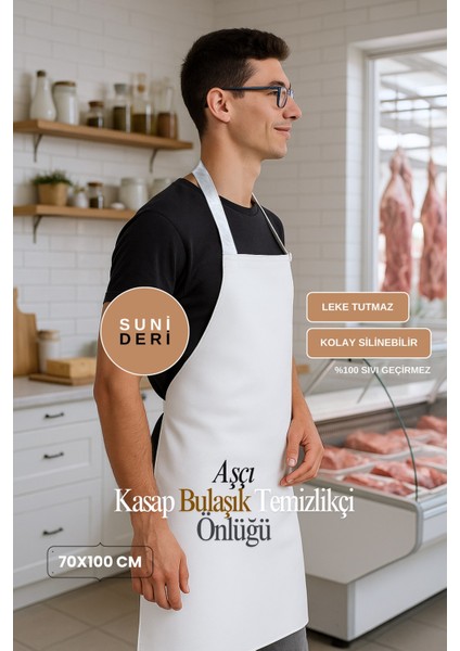 Suni Deri Su Geçirmez Bulaşıkçı Önlüğü Aşçı Önlüğü Kasap Önlüğü Temizlikçi Önlüğü fiyatları