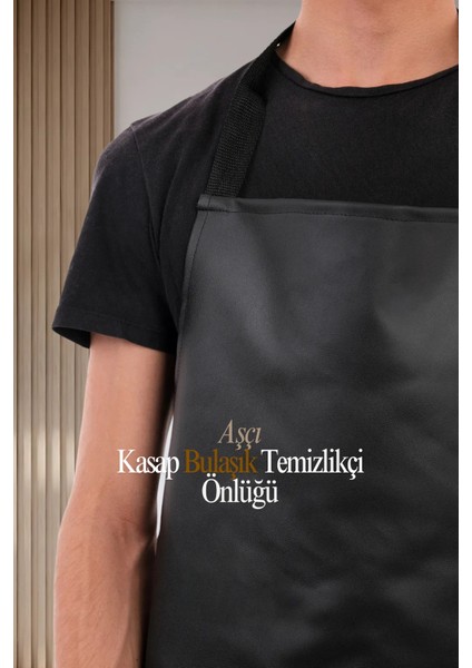 Suni Deri Sıvı Geçirmez Bulaşıkçı Önlüğü Aşçı Önlüğü Kasap Önlüğü Temizlikçi Önlüğü fırsatları