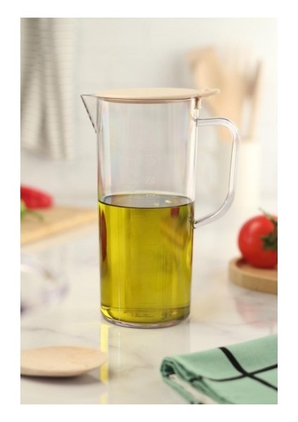 Akrilik Ölçekli Şeffaf Yağlık & Yağdanlık & Ölçü Kabı 1 lt fırsatları